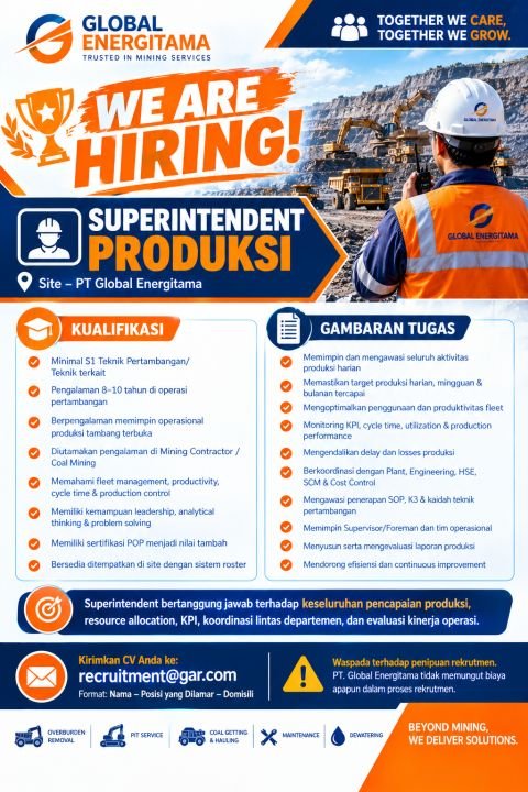 SUPERINTENDENT PRODUKSI